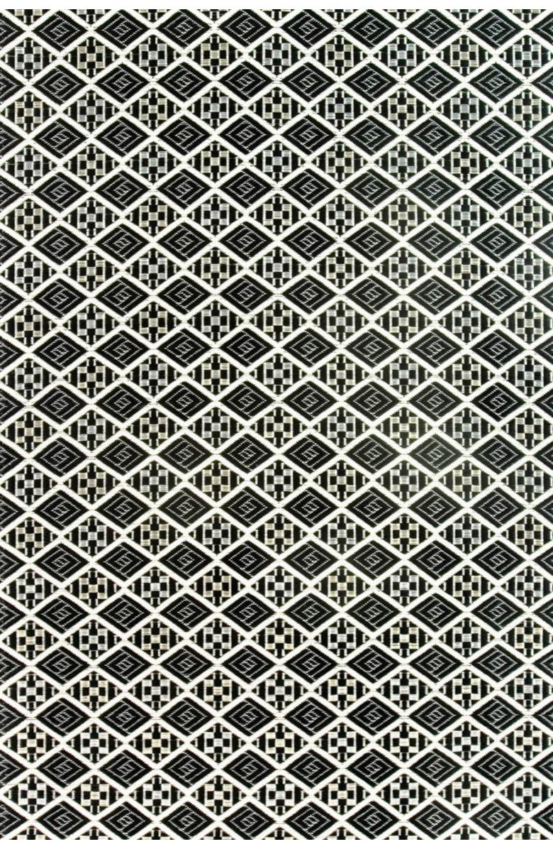Mad Mats Scotch Rug, Main, color, Black White - 2.5'X6'