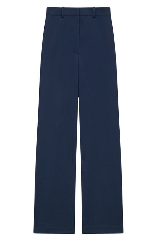 Theory Classic Wide Leg Pants In Brght Navy