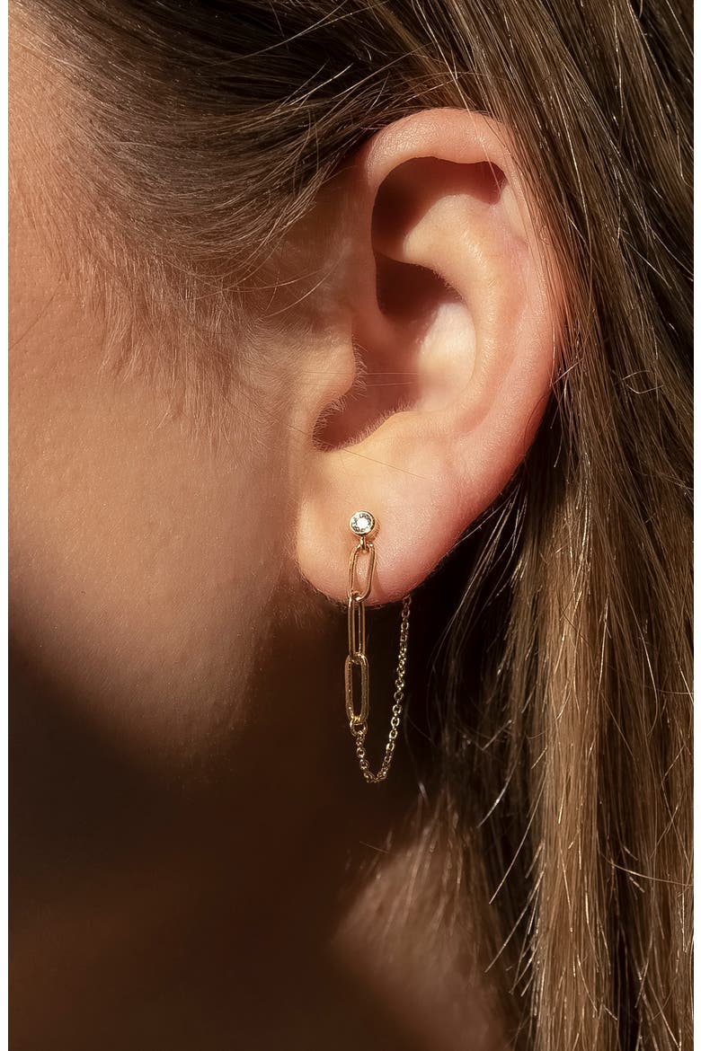Juni Earrings, Alternate, color, 14K GOLD PLATED