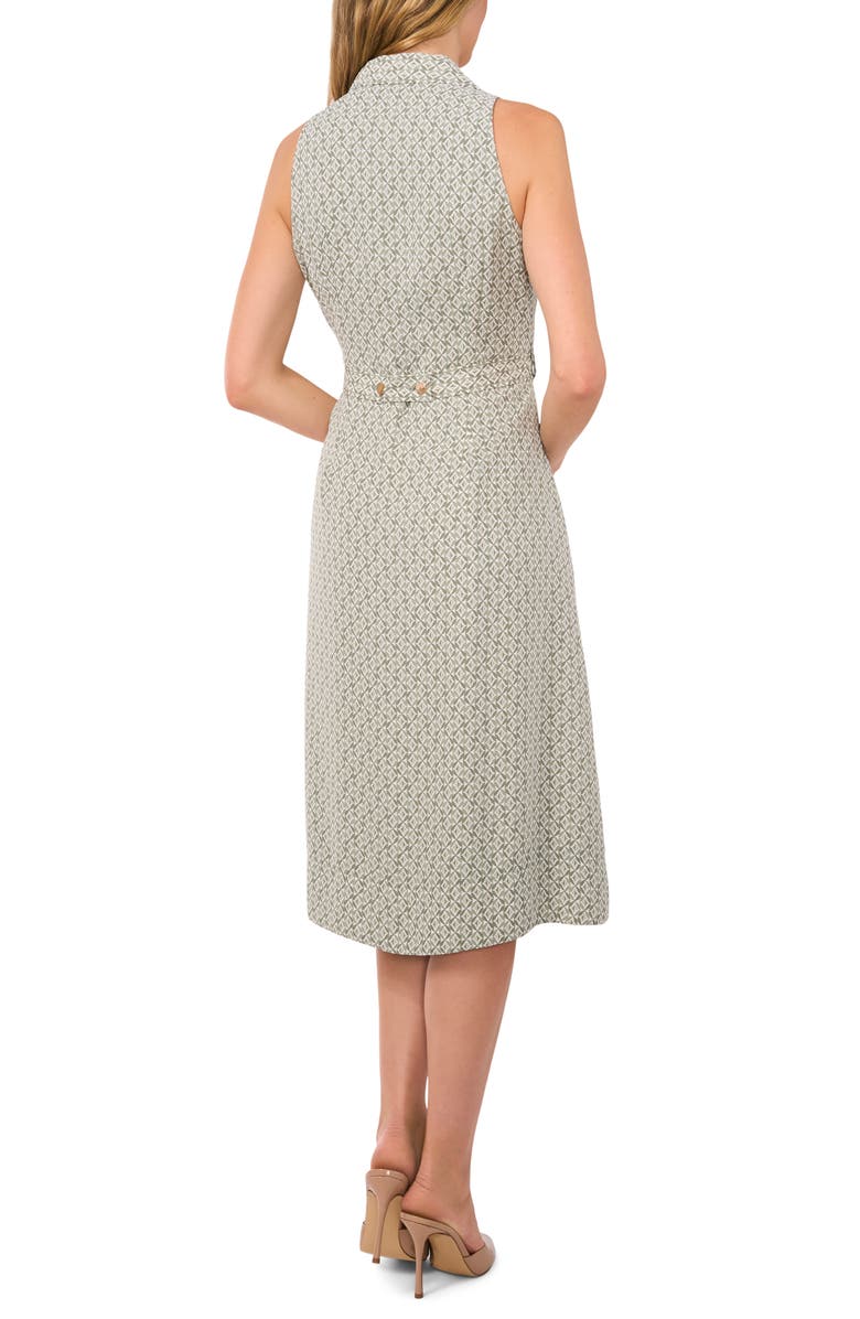 CeCe Print Sleeveless Midi Shirtdress, Alternate, color,