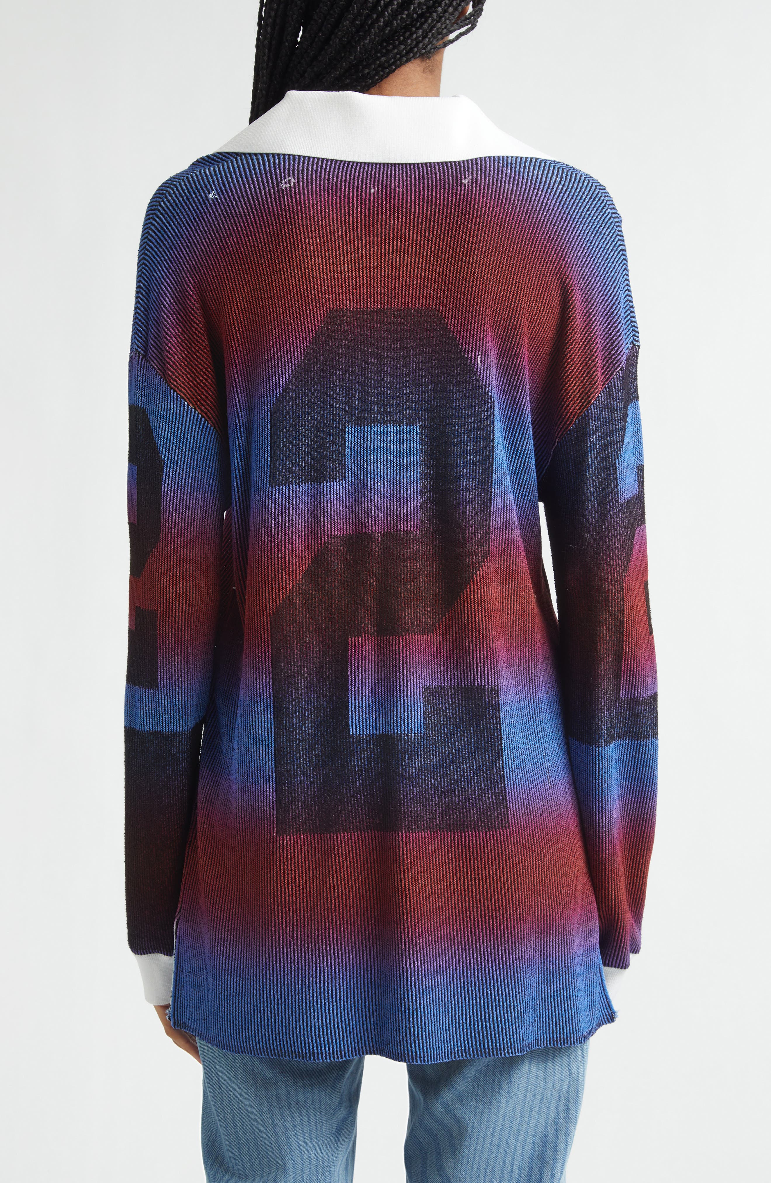 Illusion Oversize Rib Rugby Polo - image 2