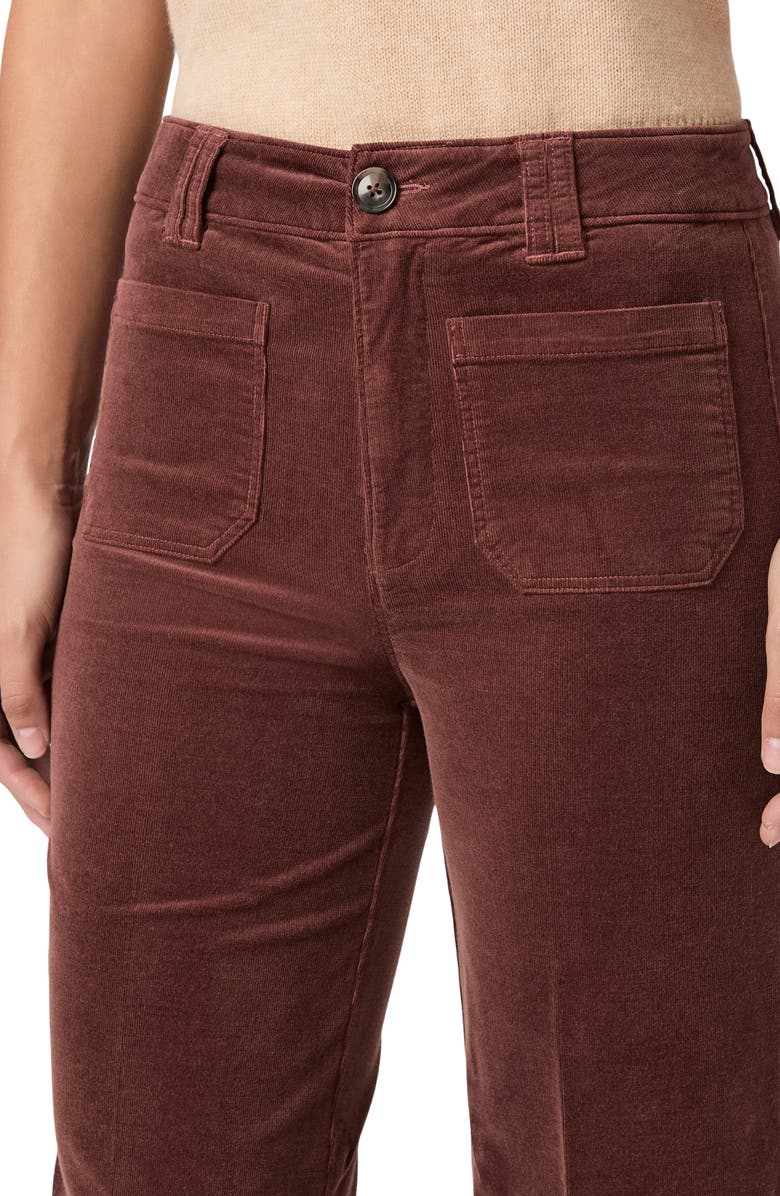 PAIGE Sasha Corduroy High Waist Straight Leg Pants, Alternate, color, Landslide