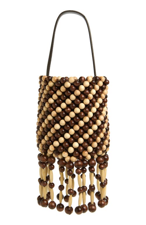 Rabanne Sac À Main Beaded Shoulder Bag in Brown/gold at Nordstrom