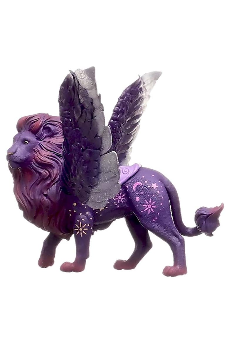 Bayala Moon Lion 10 Inch Glitter Figurine, Glow in the Dark, Alternate, color, Multicolored