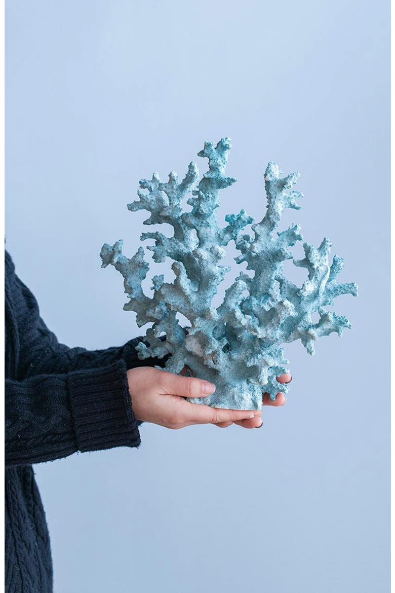 Faux Coral Accent Decor, Alternate, color, BLUE
