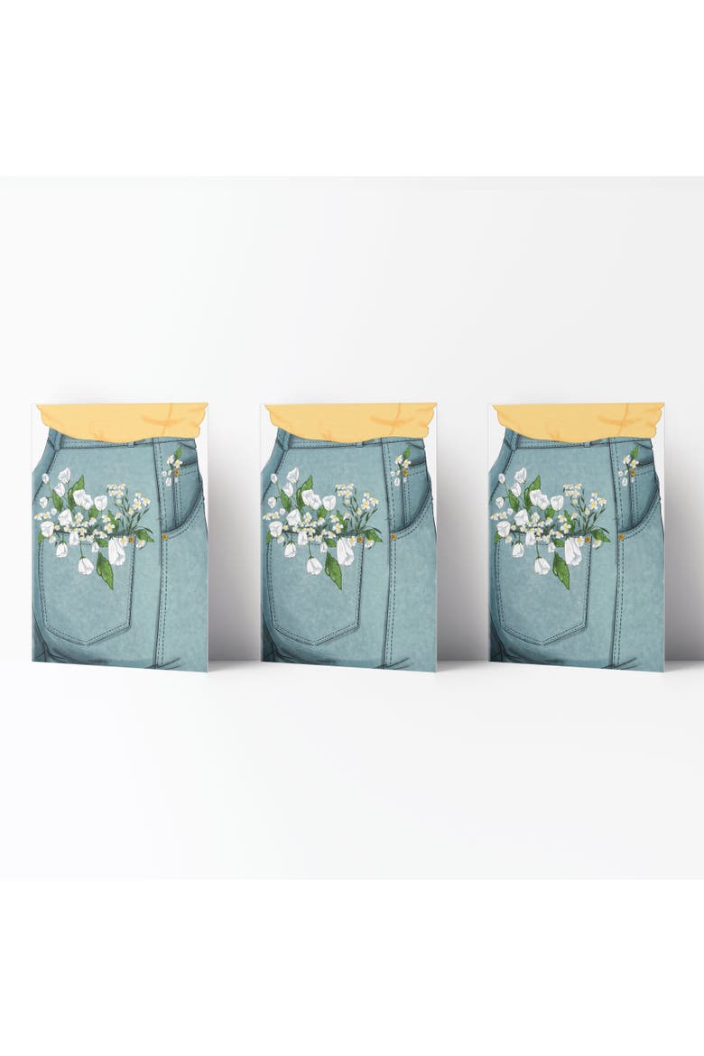 Everyday Greeting Card Pack (3ct) "Pocket Flowers", Main, color, Multi-Pack