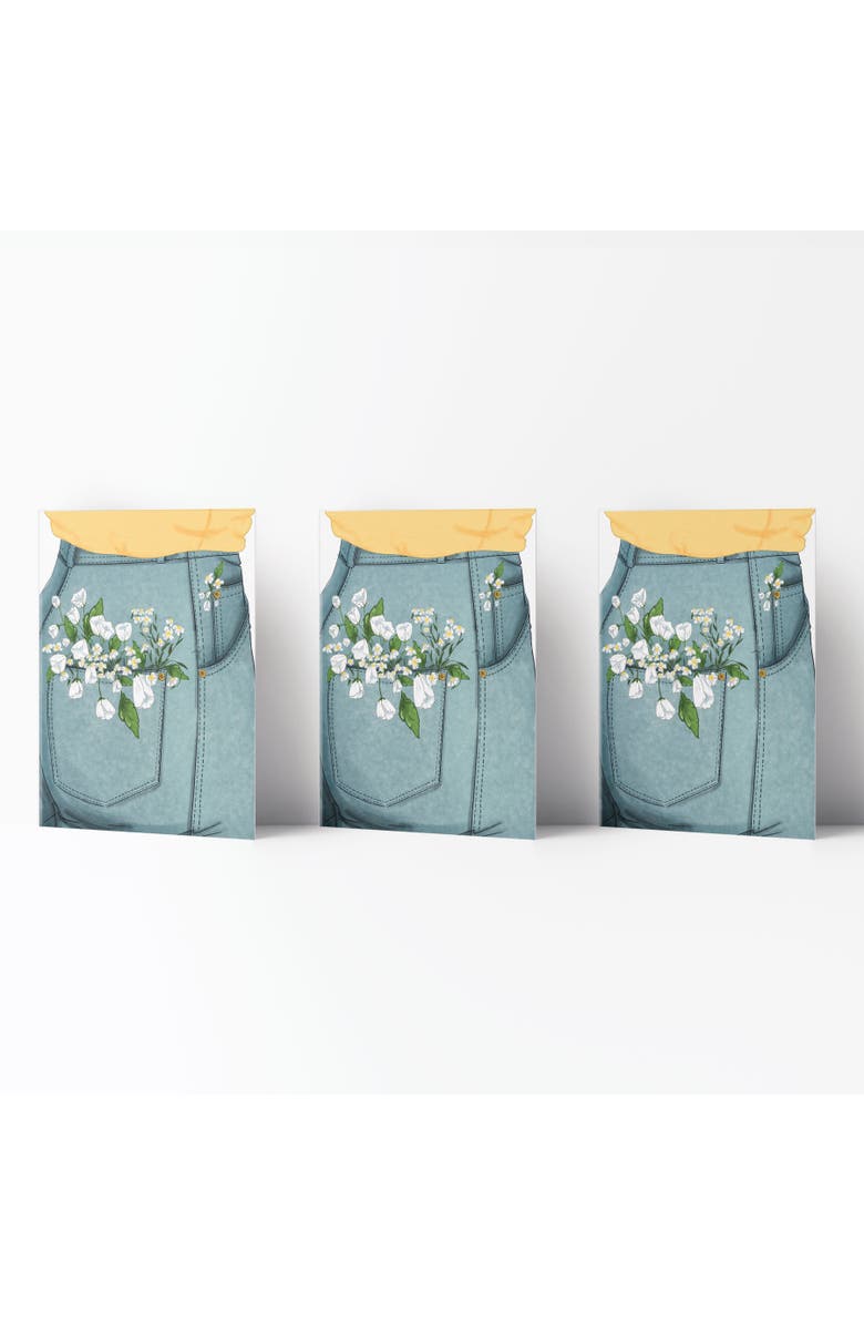 Ramus & Co Everyday Greeting Card Pack (3ct) "Pocket Flowers", Main, color, Multi-Pack