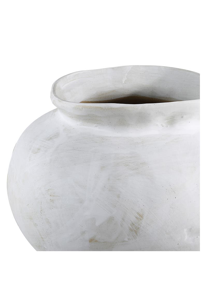 Terracotta Vase, Alternate, color, WHITE