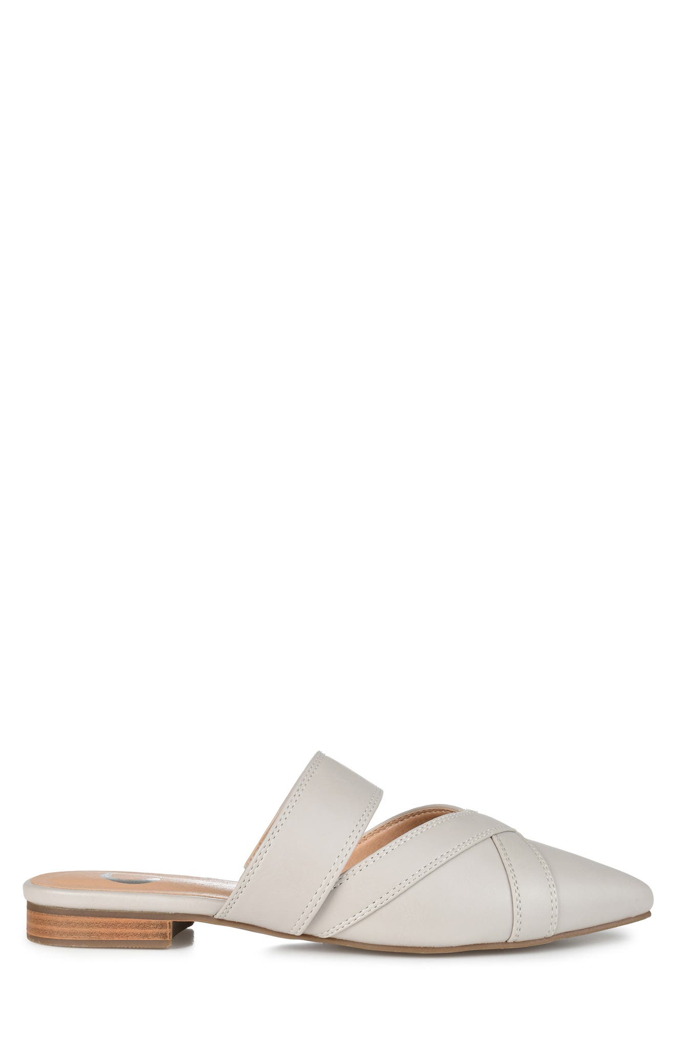 Journee Collection Stasi Pointed Toe Mule, Alternate, color, Grey