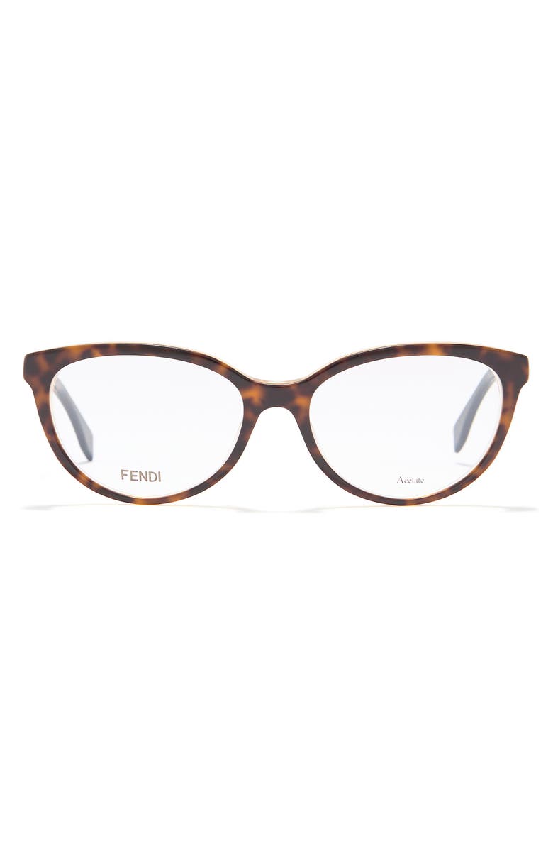 Fendi 53mm Cat Eye Optical Frames, Main, color,