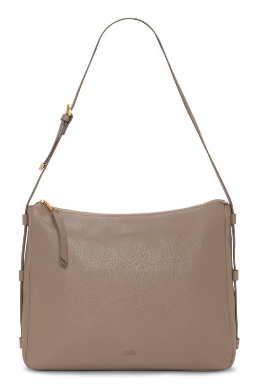 Vince Camuto Noemi Leather Shoulder Bag In Brown