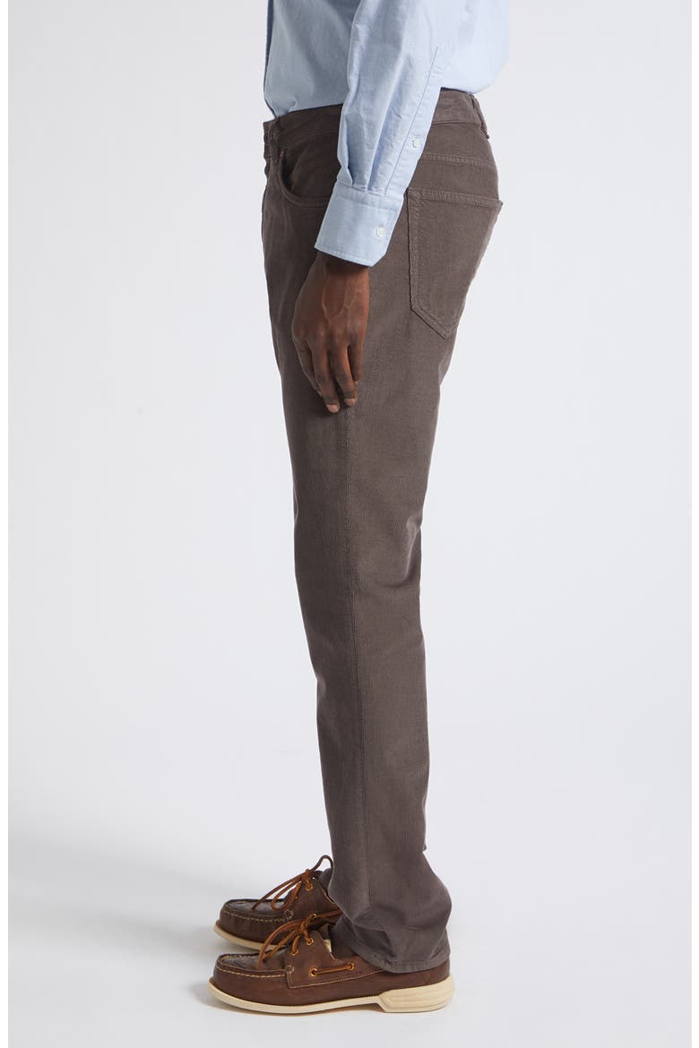 Five-Pocket Stretch Corduroy Pants, Alternate, color, BROWN