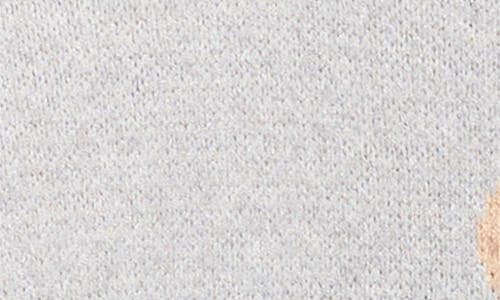 Vigoss Kids' Mossy Bear Jacquard Sweater In Gray