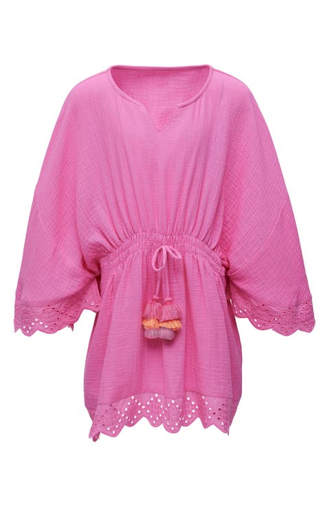 Kids' Bubblegum Beach Cotton Cover-Up (Little Kid & Big Kid)