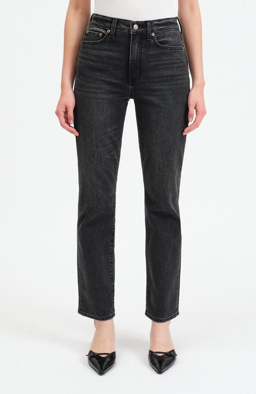 DAZE Smarty Pants High Waist Ankle Slim Straight Leg Jeans in Last Night 