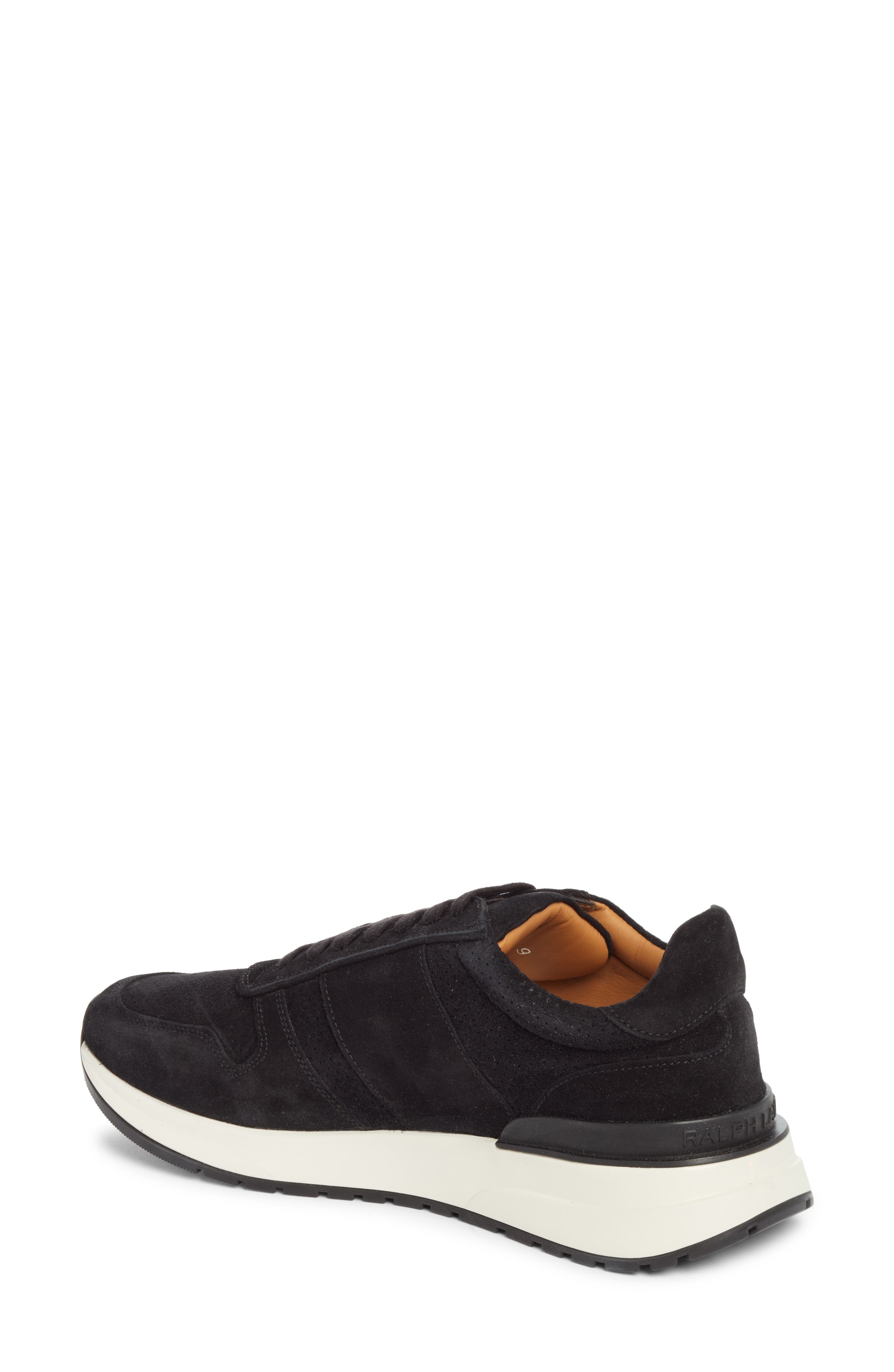 Ralph Lauren Purple Label Ethan II Calfskin Suede Sneaker, Alternate, color, 