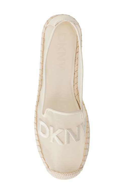 Dkny Mallandra Logo Espadrille In Bone