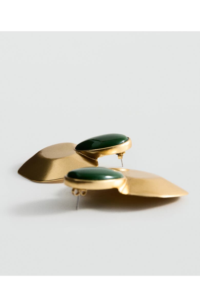 MANGO Resin Stud Earrings, Alternate, color, Gold