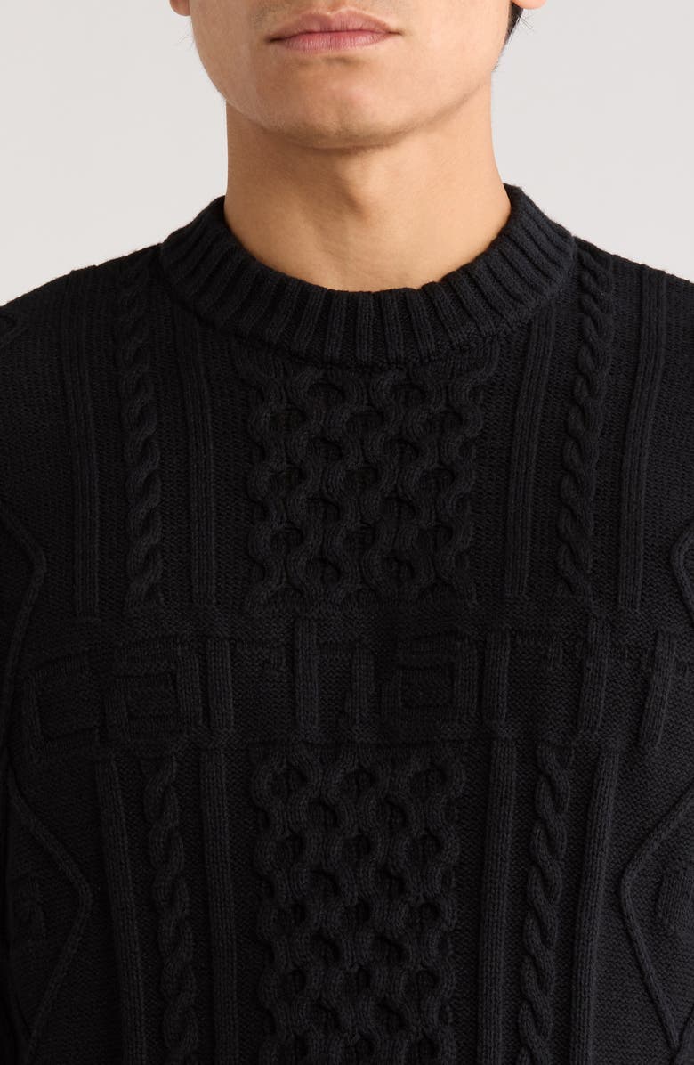 Carhartt Work In Progress Shawn Cotton Blend Sweater, Alternate, color, Black