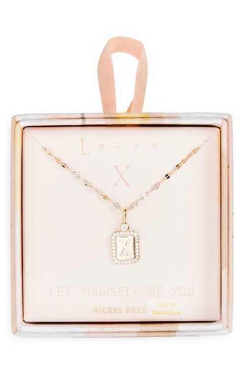 Initial Pendant Necklace