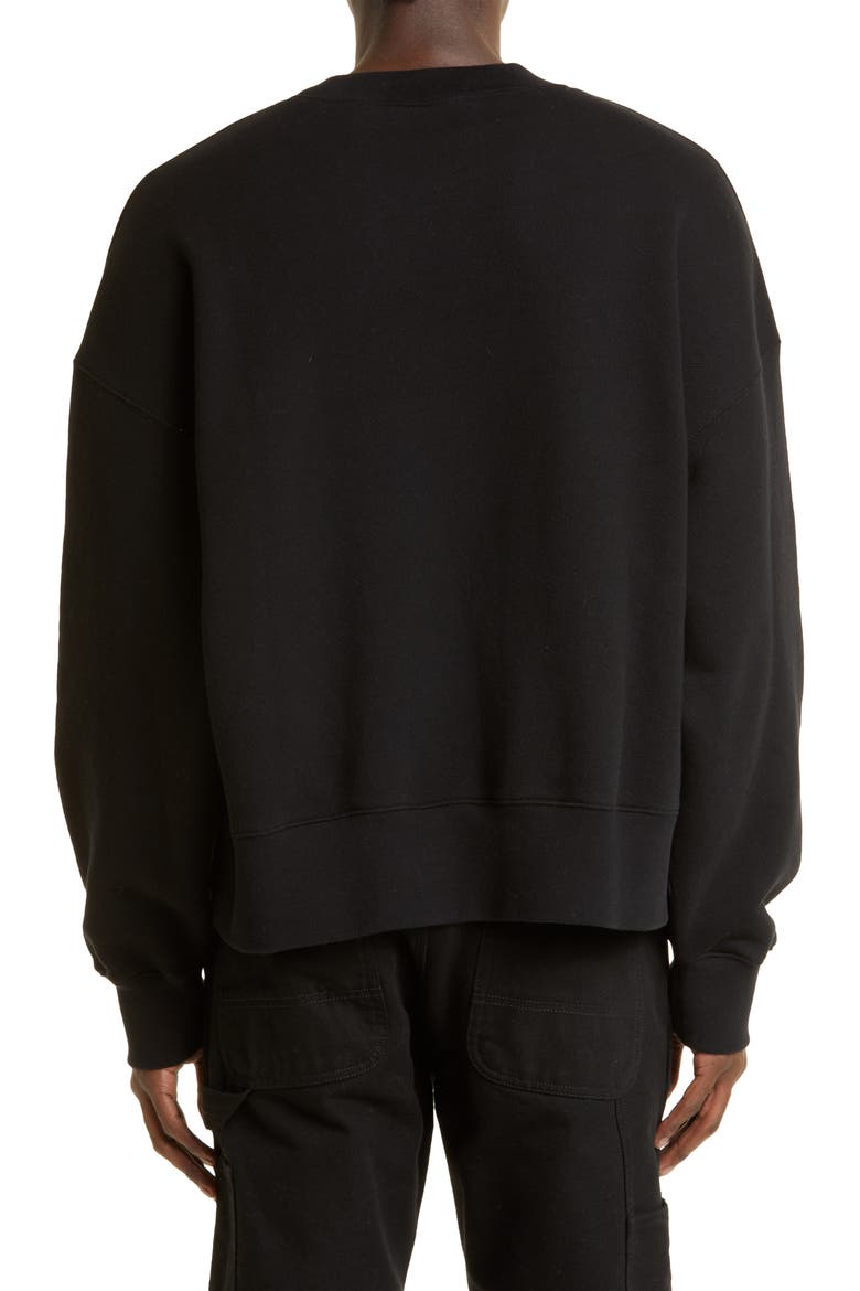 Shark Appliqué Sweatshirt, Alternate, color, BLACK GREY