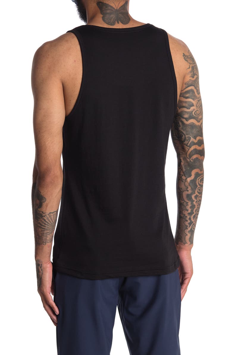 Calvin Klein Brand Logo Tank Top, Alternate, color, 