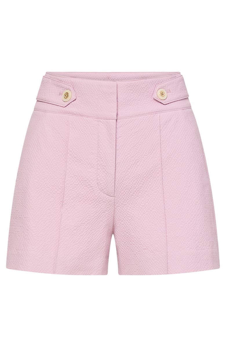 Veronica Beard Runo Stretch Cotton Shorts, Alternate, color, Pale Orchid Haze