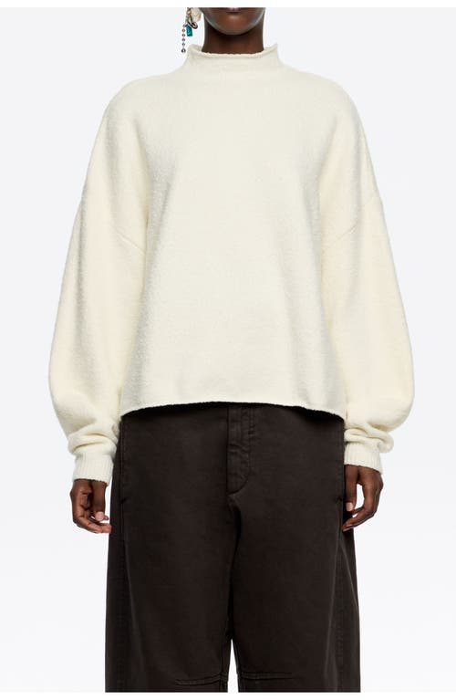 Bimba Y Lola Cotton Boxy Sweater In White