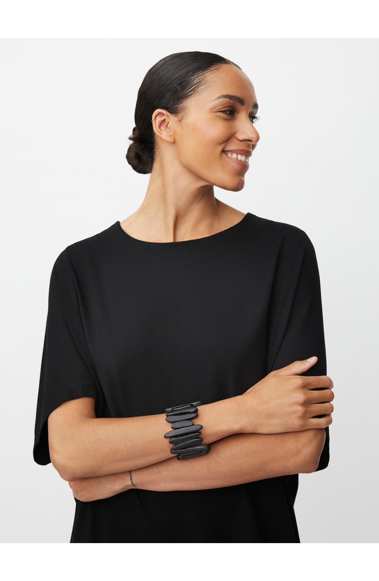 Masai Copenhagen MaNattie Loose Fit Short Sleeve Dress, Alternate, color, Black