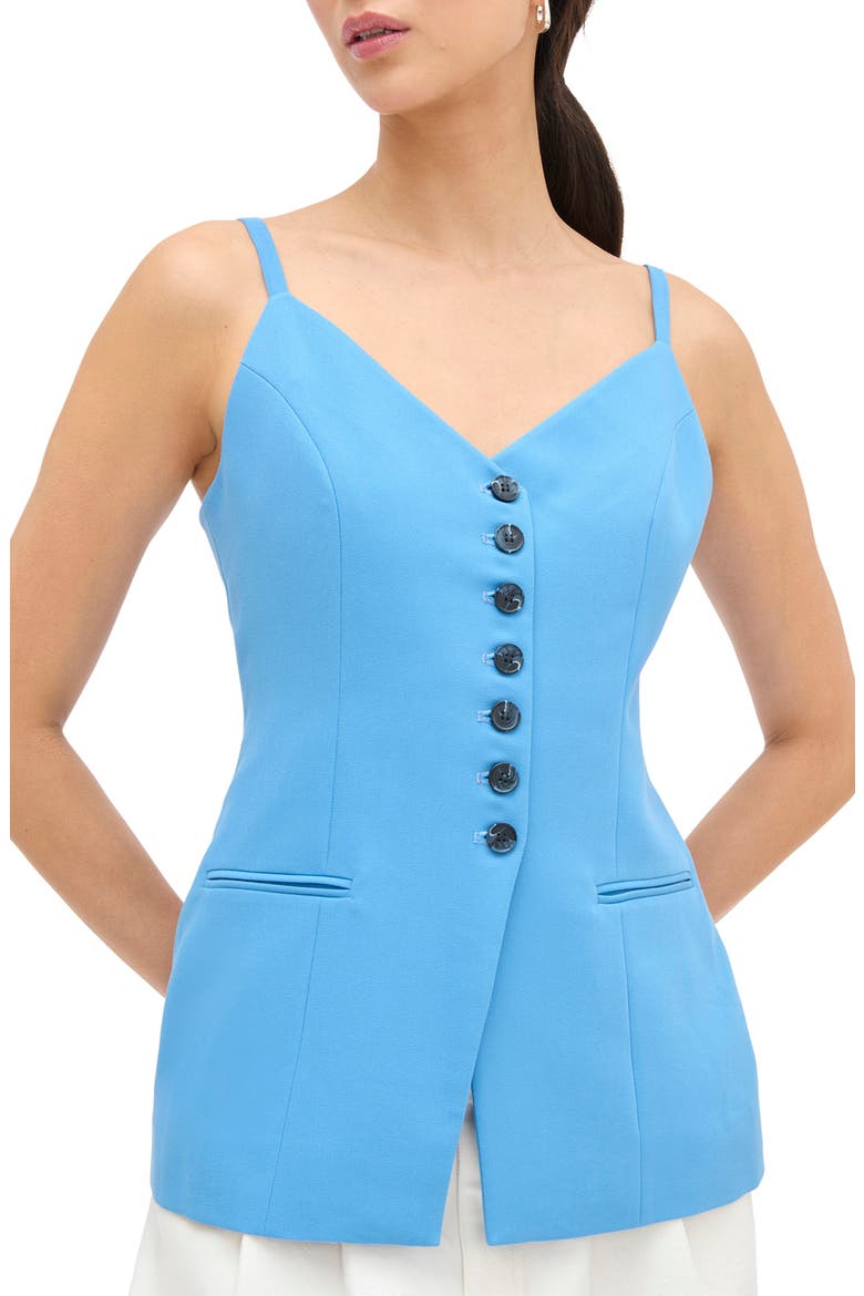 Manhattan Sleeveless Top, Main, color, BLUE