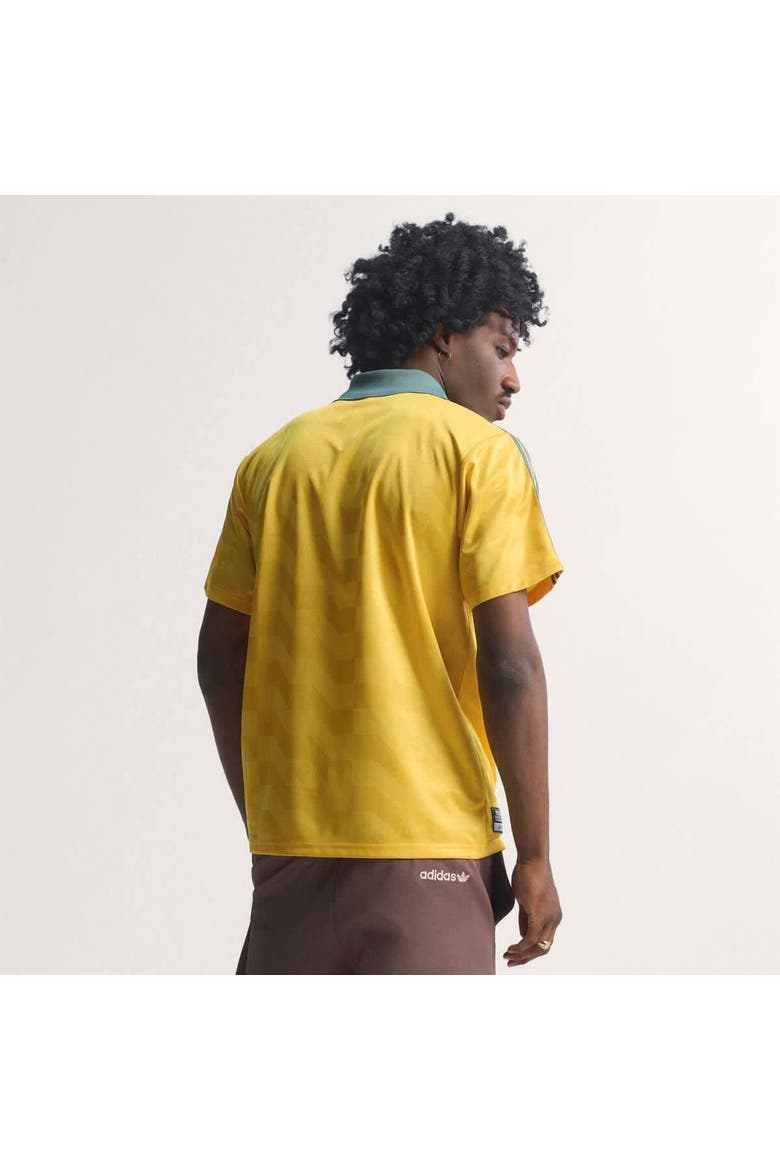 Men's adidas x Bob Marley Yellow Jamaica National Team Originals Fashion Jersey, Alternate, color, Yellow