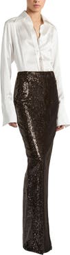 Balmain Sequinned Long Skirt