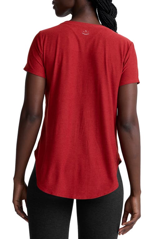 Beyond Yoga On The Down Low T-shirt In Red