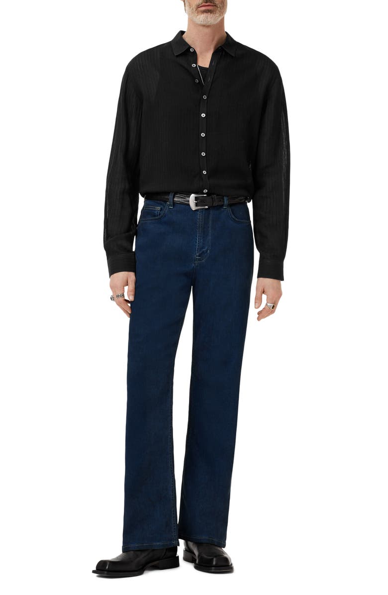 John Varvatos Bucks Button-Up Shirt, Alternate, color, Black