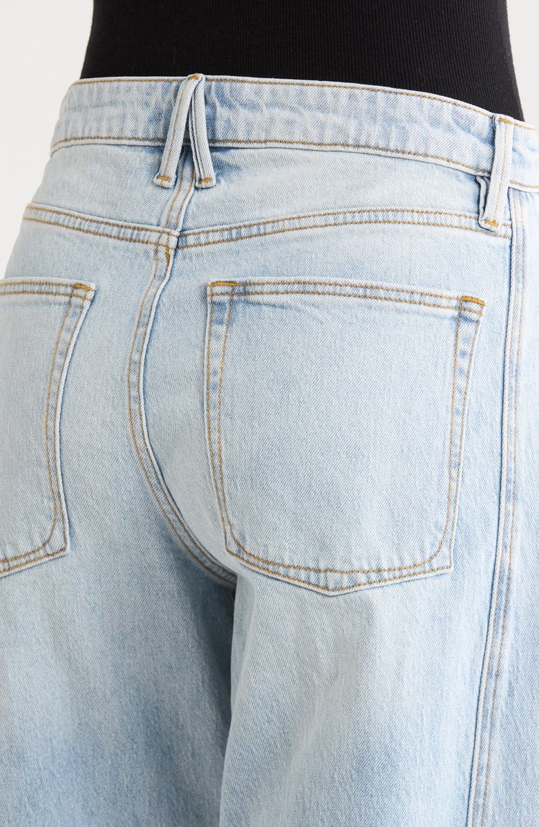 Good American High Waist Ankle Barrel Jeans, Alternate, color, Indigo1351
