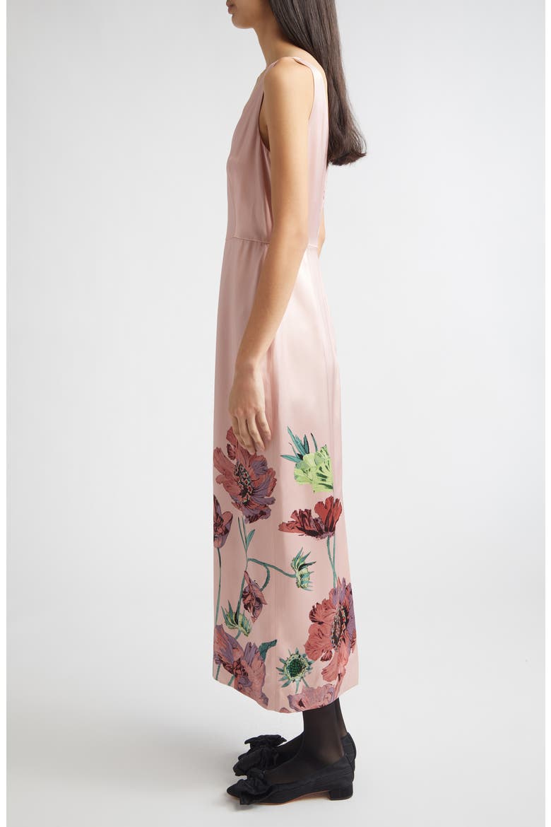 Floral Duchess Midi Pencil Dress, Alternate, color, BELLE EPOQUE POPPY PINK