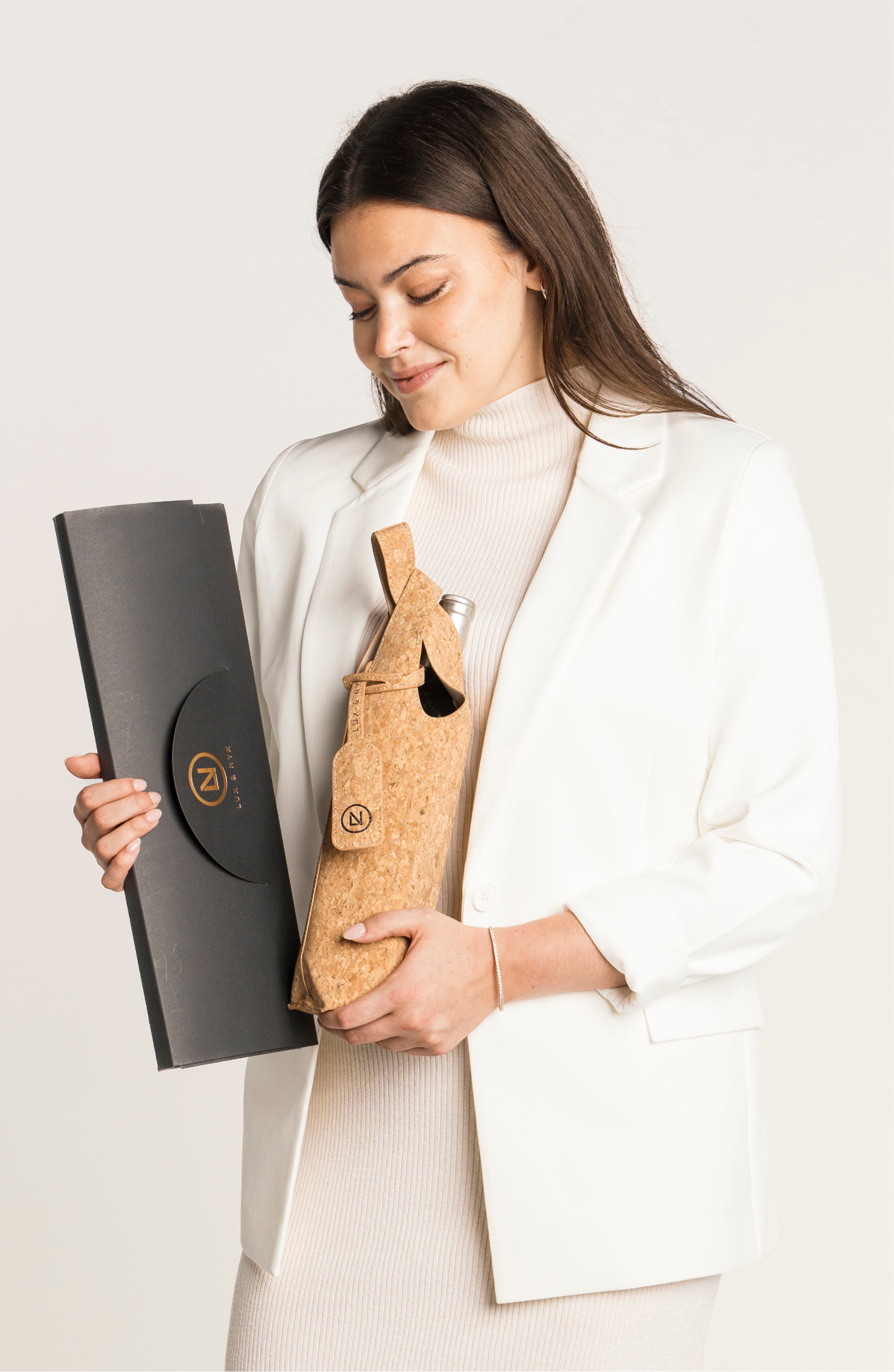 1.5-Liter Wine Tote Bottle Bag, Alternate, color, Light Brown