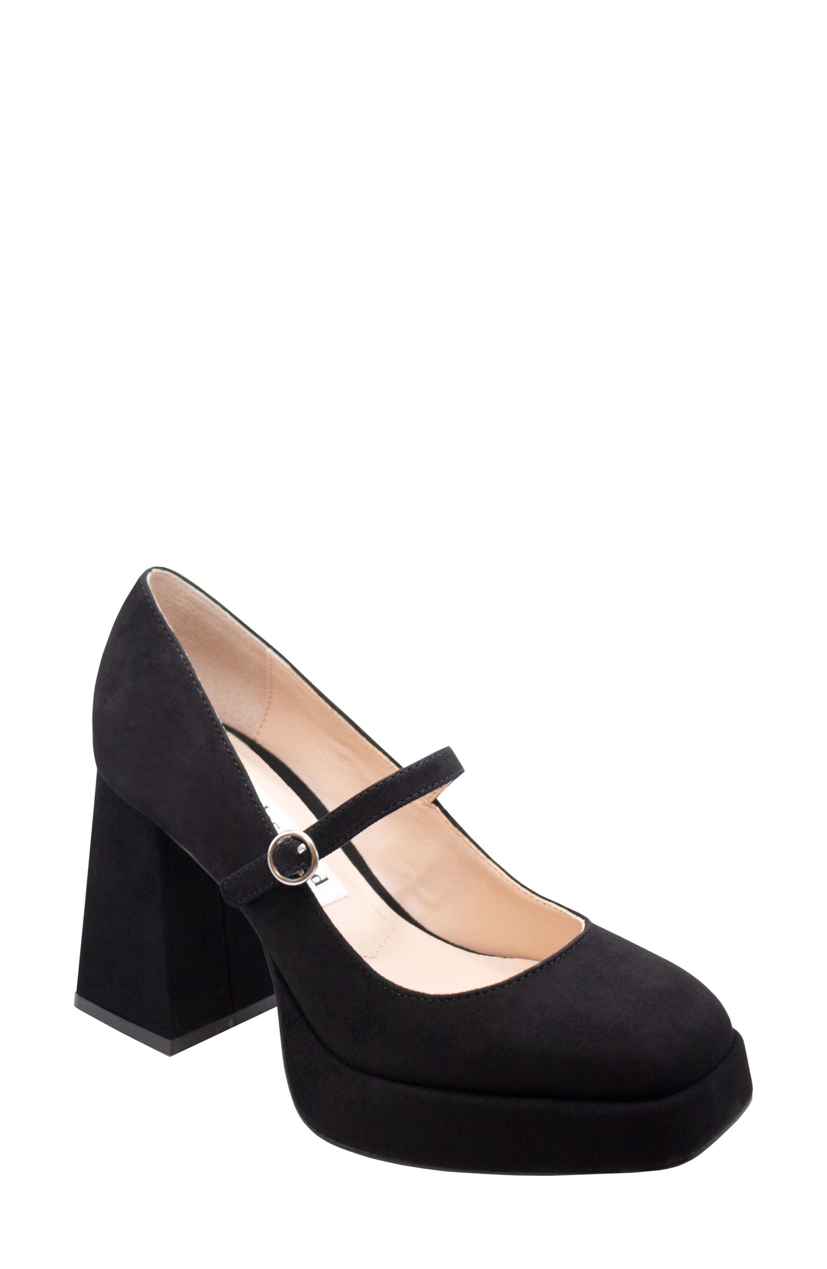 Vivianna Mary Jane Platform Pump, Main, color, BLACK-KS