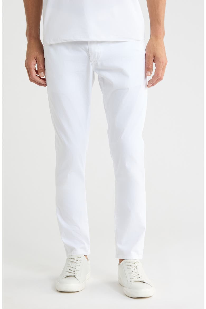 Jamison Slim Straight Leg Pants, Main, color, WHITE