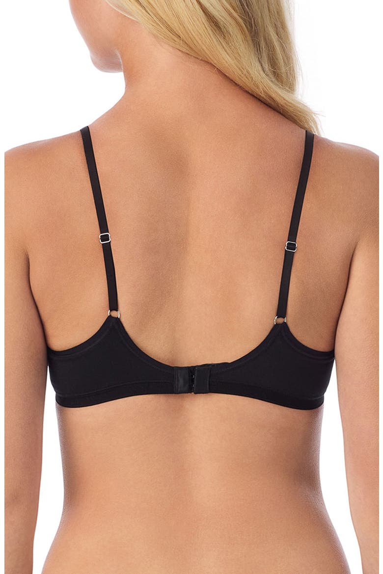 Cabana Unlined Underwire T-Shirt Bra, Alternate, color, BLACK