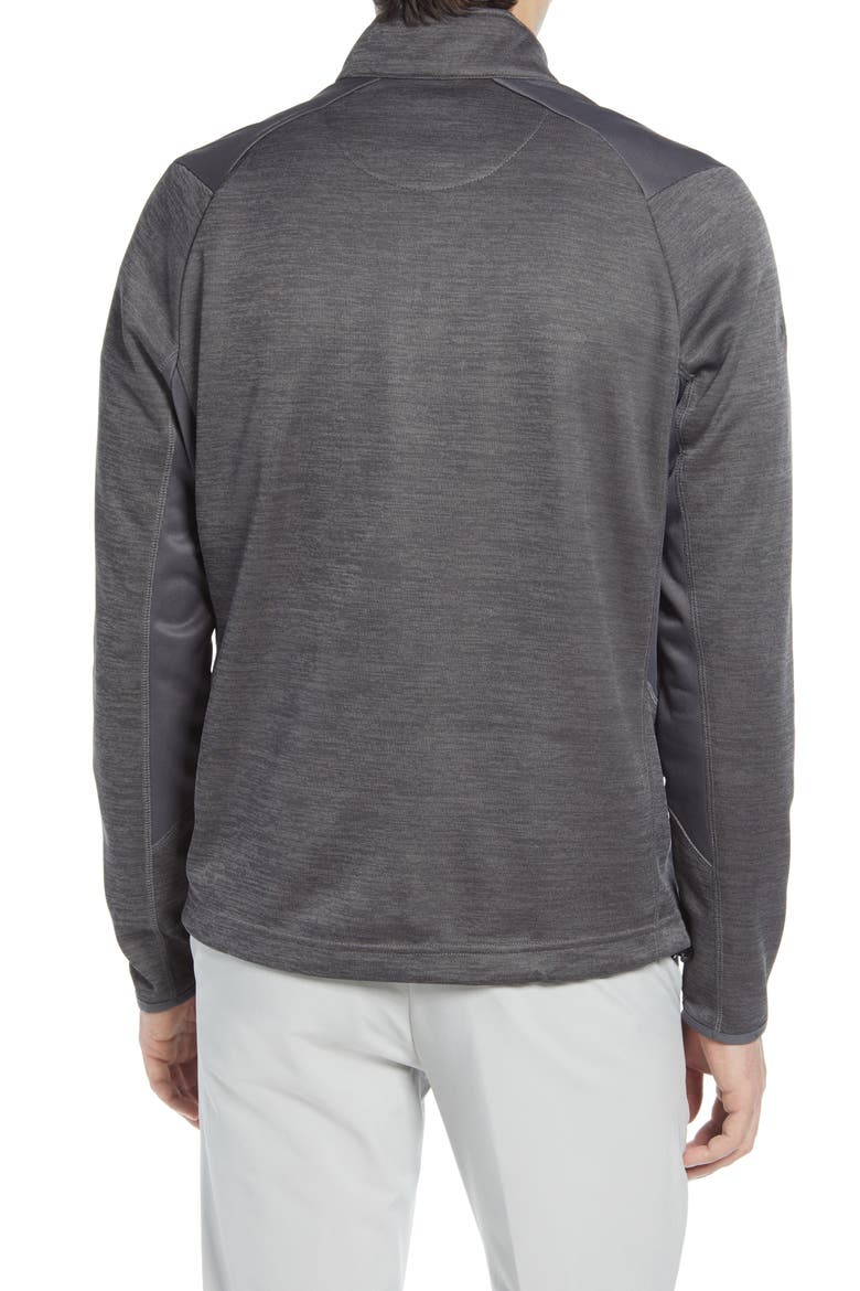 Swing Tech Dual Action Aquapel Water Repellent Men's Quarter Zip Pullover, Alternate, color, GREY HEATHER