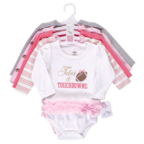 Little Treasure Essential 5-pack Long-sleeve Bodysuits In Multi