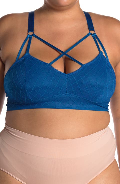 Strappy Mesh Bralette (Plus Size)