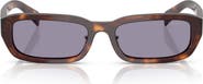 Prada 55mm Rectangular Sunglasses