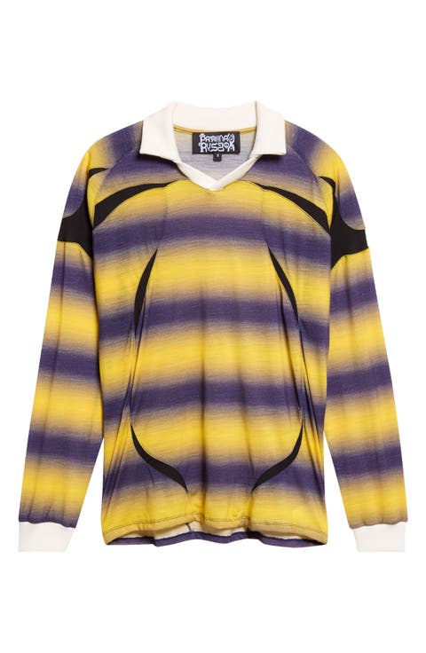 Long Sleeve Wool Sport Polo Top