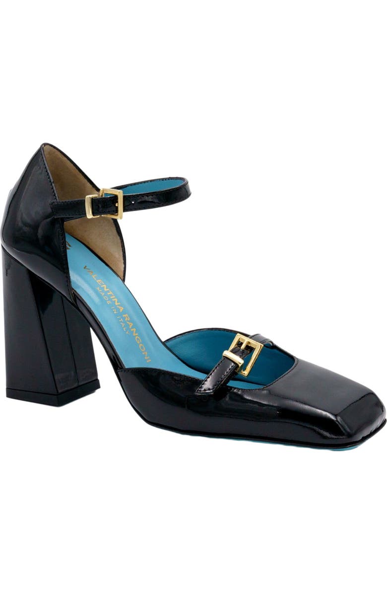 Valentina Rangoni Zete Mary Jane Pump, Main, color, Black Vernice