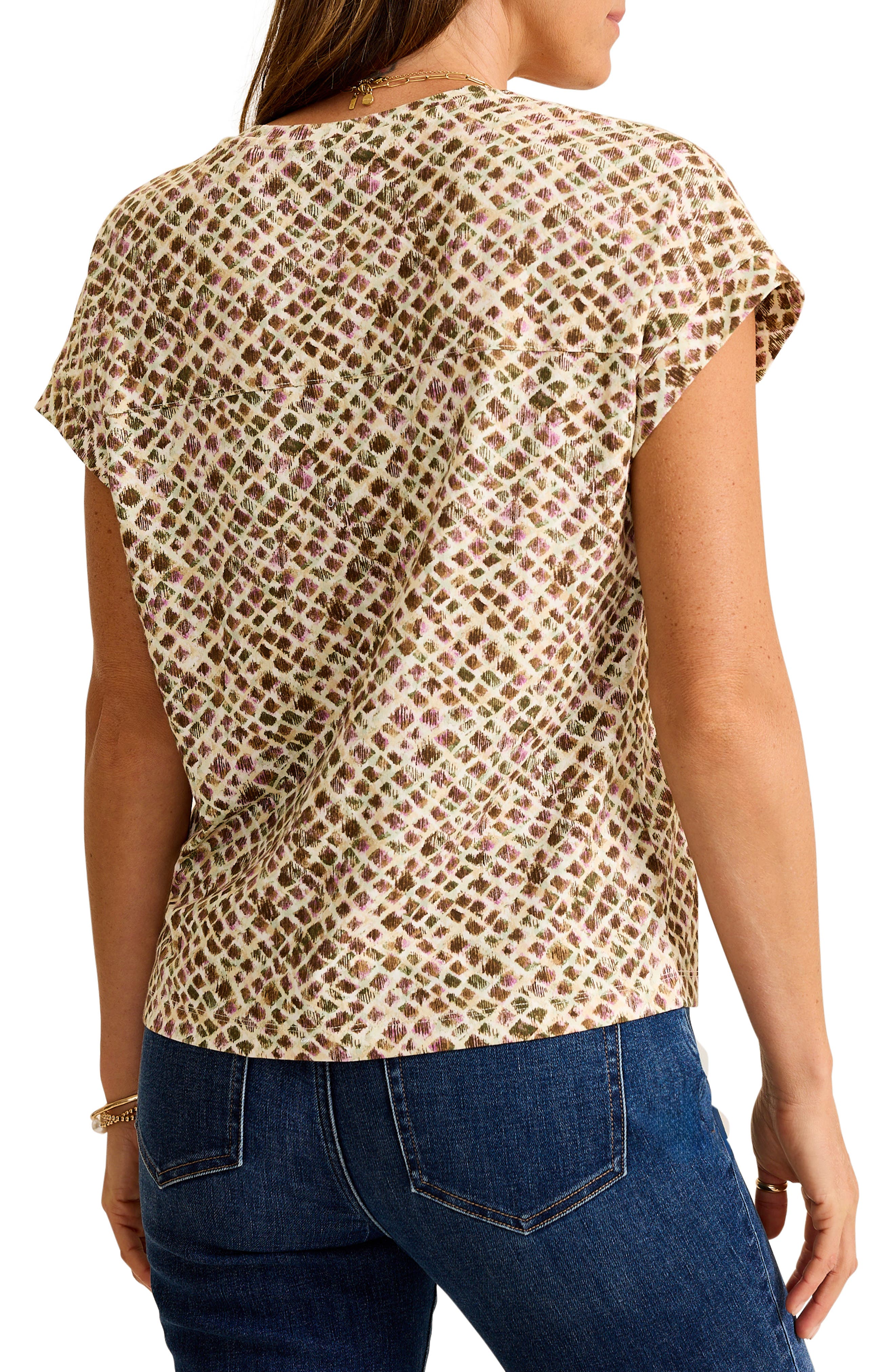 Kauai Gemstone Geo V-Neck T-Shirt - image 2