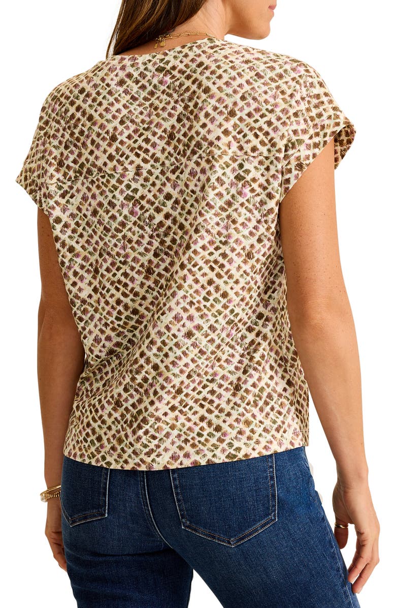 Tommy Bahama Kauai Gemstone Geo V-Neck T-Shirt, Alternate, color, Coconut