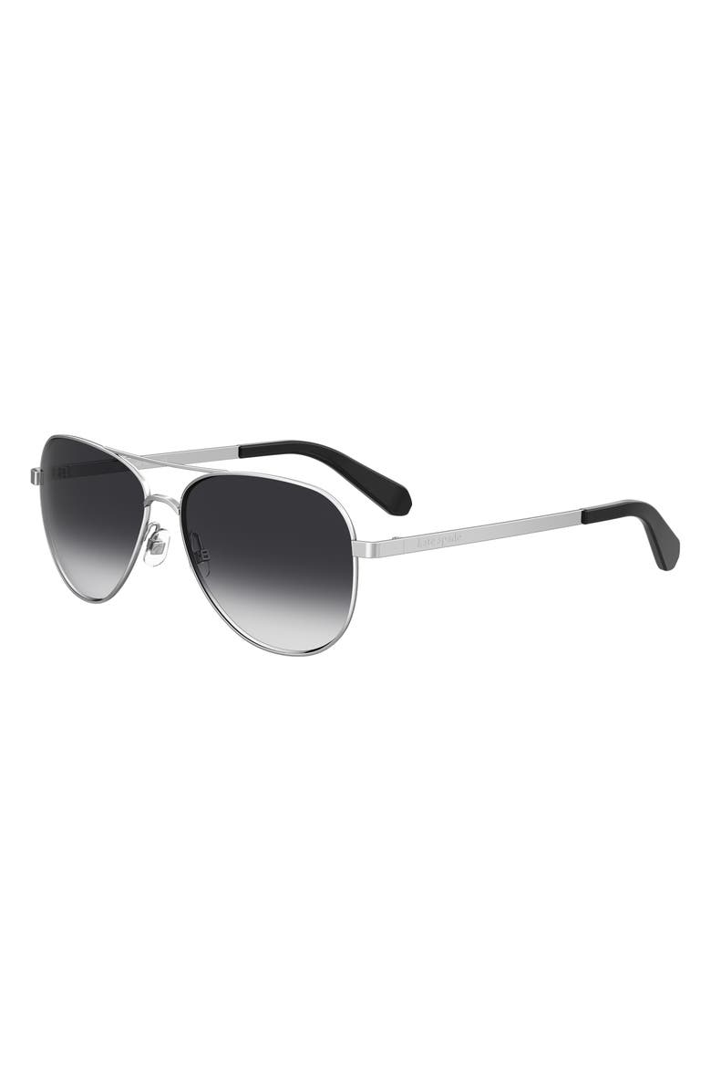Kate Spade New York Varese Gradient Aviator Sunglasses, Alternate, color, 0010-9O