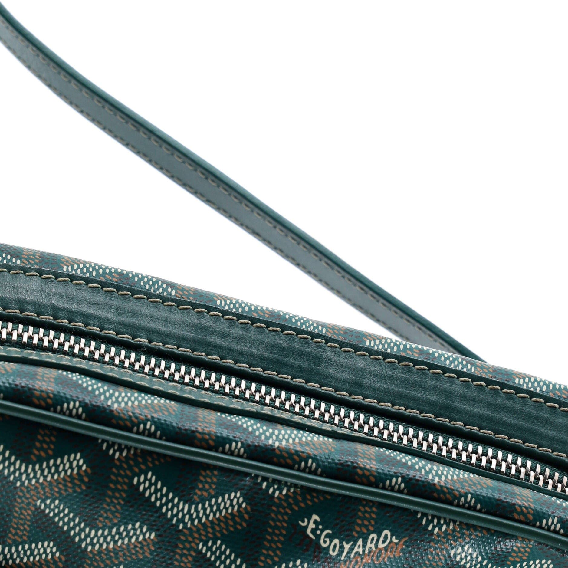 Pre-Owned Goyard Cap Vert Bag Coated Canvas, Alternate, color, Green